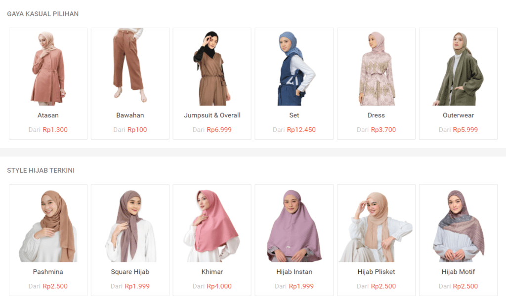 toko ootd hijab shopee
